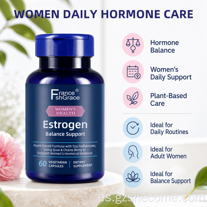 Cápsulas de equilibrio hormonal para la salud de la mujer Shecome